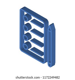 Checklist isometric left top view 3D icon