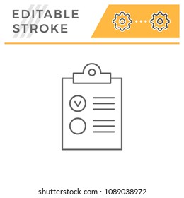 Checklist line icon