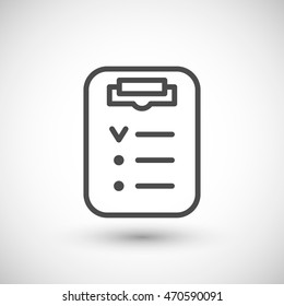 Checklist line icon