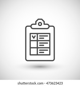 Checklist line icon