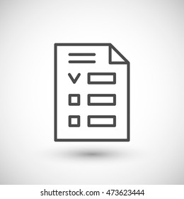 Checklist line icon
