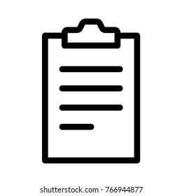 checklist line icon