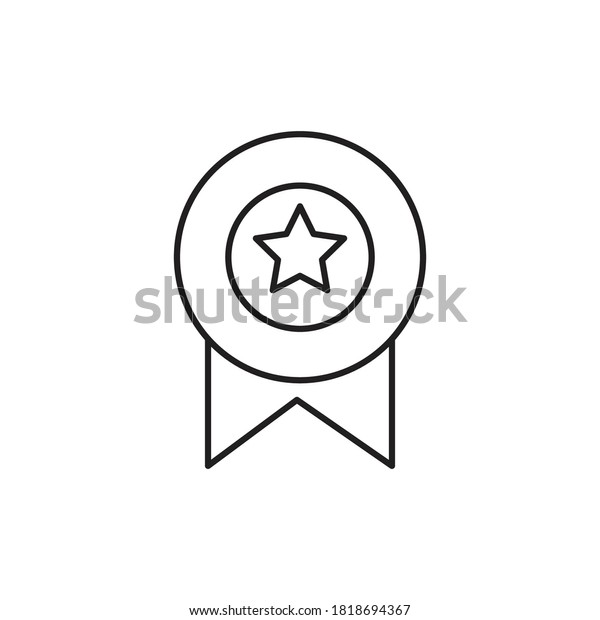 Checklist Line Icon Icon Champion Design Stock Vector (Royalty Free ...