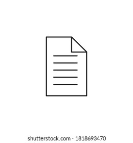 Icono de línea de lista de verificación, icono para educación. vector de plantilla de diseño
