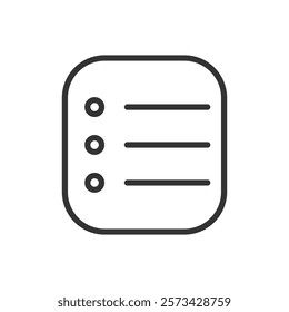 Checklist line icon. Vector illustration