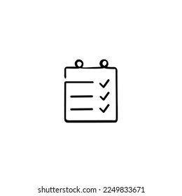 Checklist Line Style Icon Design