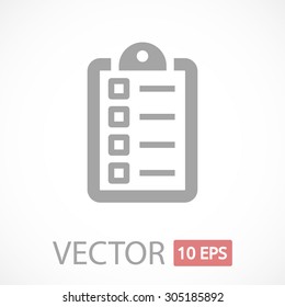 checklist line vector icon