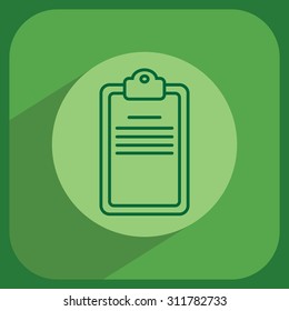 checklist line vector icon