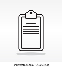 checklist line vector icon