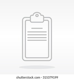 checklist line vector icon