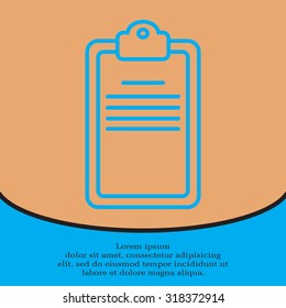 checklist line vector icon