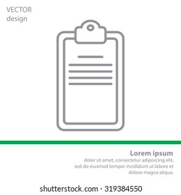 checklist line vector icon