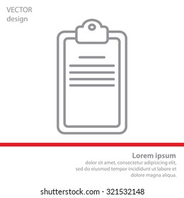 checklist line vector icon