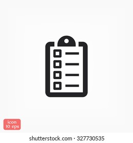 checklist line vector icon