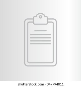 checklist line vector icon