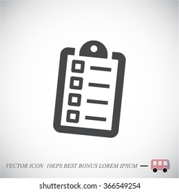 checklist line vector icon