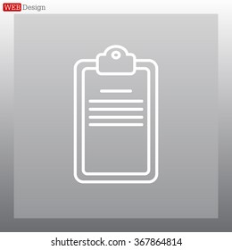 checklist line vector icon