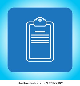 checklist line vector icon