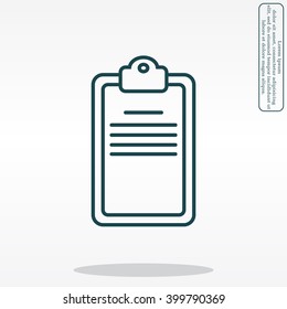 checklist line vector icon