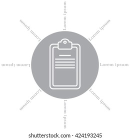 checklist line vector icon