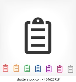 checklist line vector icon