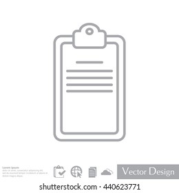 checklist line vector icon