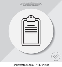 checklist line vector icon