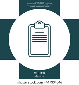 checklist line vector icon