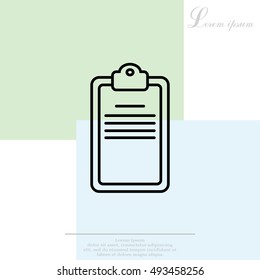 checklist line vector icon