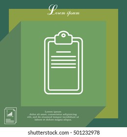 checklist line vector icon