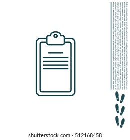 checklist line vector icon