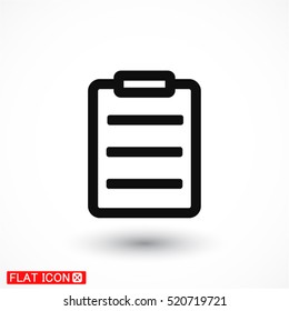 checklist line vector icon