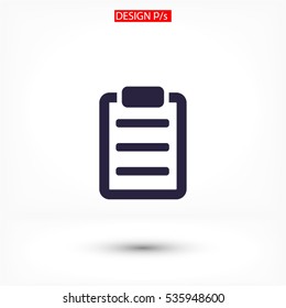 checklist line vector icon