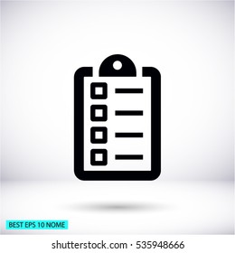 checklist line vector icon