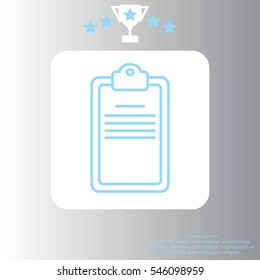 checklist line vector icon