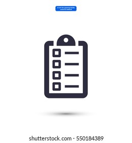 checklist line vector icon