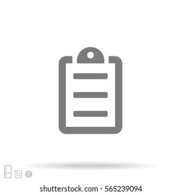 checklist line vector icon