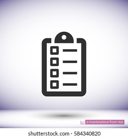 checklist line vector icon