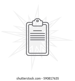 checklist line vector icon