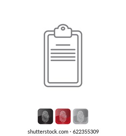 checklist line vector icon