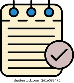 Checklist Line Vector Icon Design