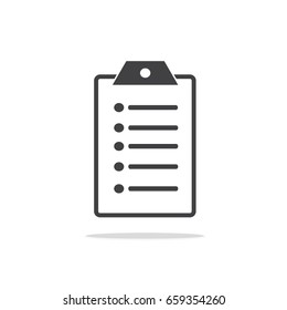 Checklist line vector icon,Clipboard vector icon 10 EPS.