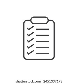 Checklist and List Check Document Icon Set. Report Paper and Office Agenda Symbol.