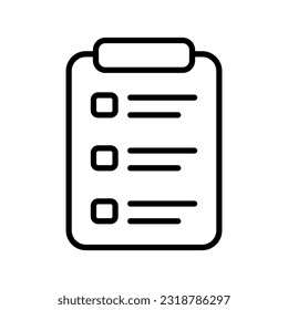 Checklist and List Icon for Organization