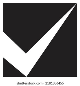 Checklist-Logo-Design mit schwarzem Hintergrund für Ihr Markensymbol