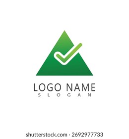 checklist logotipo simples vetor design