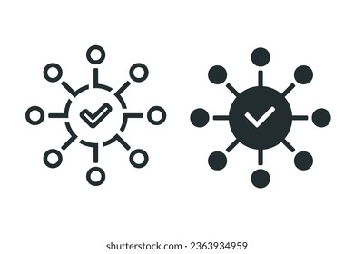 Checklist management icon. Illustration vector