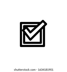Checklist, Mark Icon. Business Icon Set Vector Logo Symbol.
