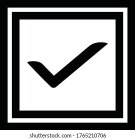checklist mark vector image with a white background