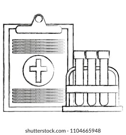 checklist medical order with tube test